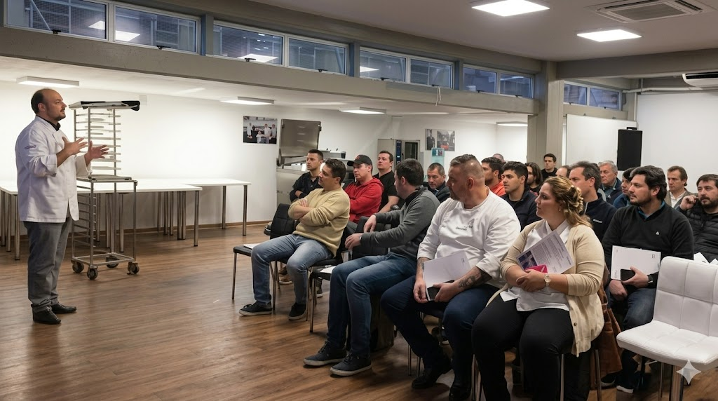 Fernando Orciani dictando una charla